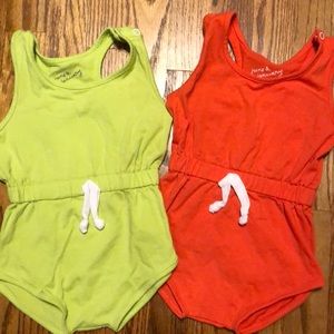 June and January rompers